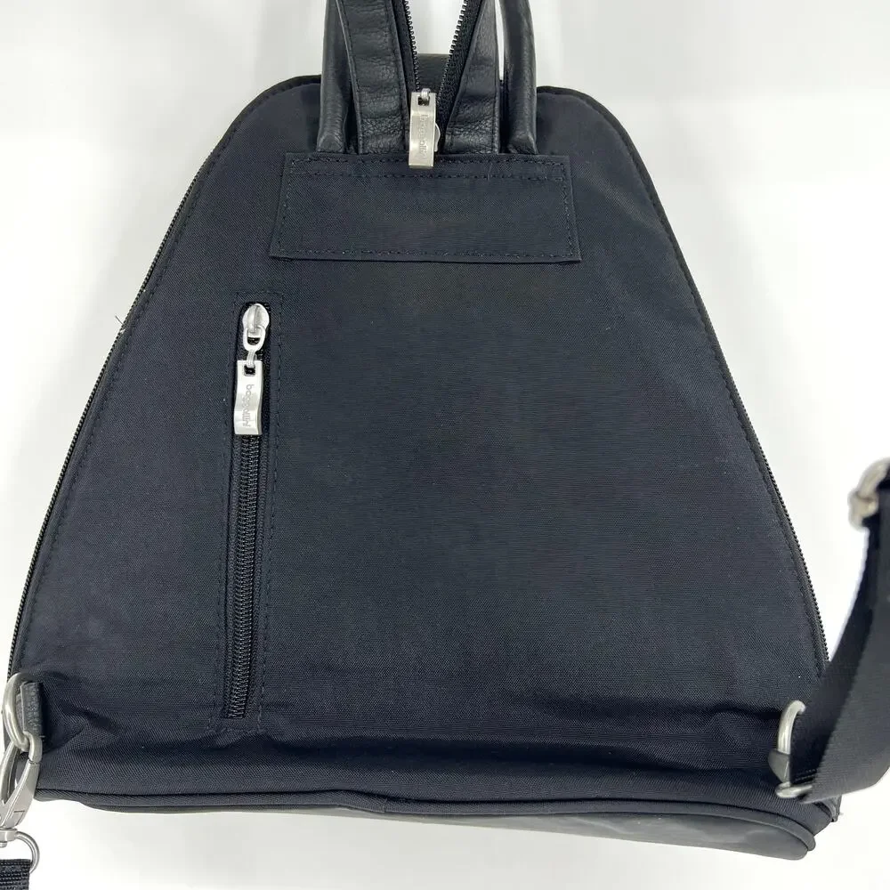 Baggallini Black Metro Convertible Backpack Sling RFID